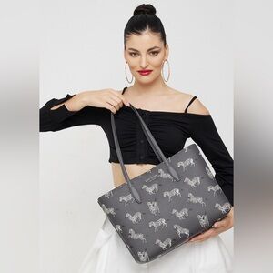 Kate Spade All Day Dancing Zebras Large Tote with dust bag NWOT